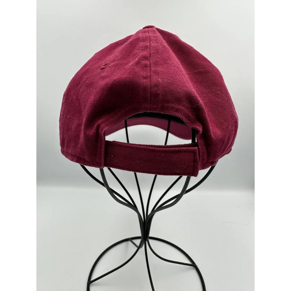 Bass Pro‎ Shops Hat Youth OS Maroon Floral Embroidered Adjustable Baseball Cap